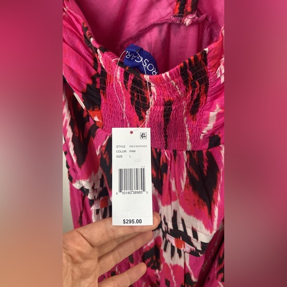 Ro’s Garden Tuckernuck Denise Halter Maxi Dress in Bazaar Pink SZ L NWT - Picture 5 of 9